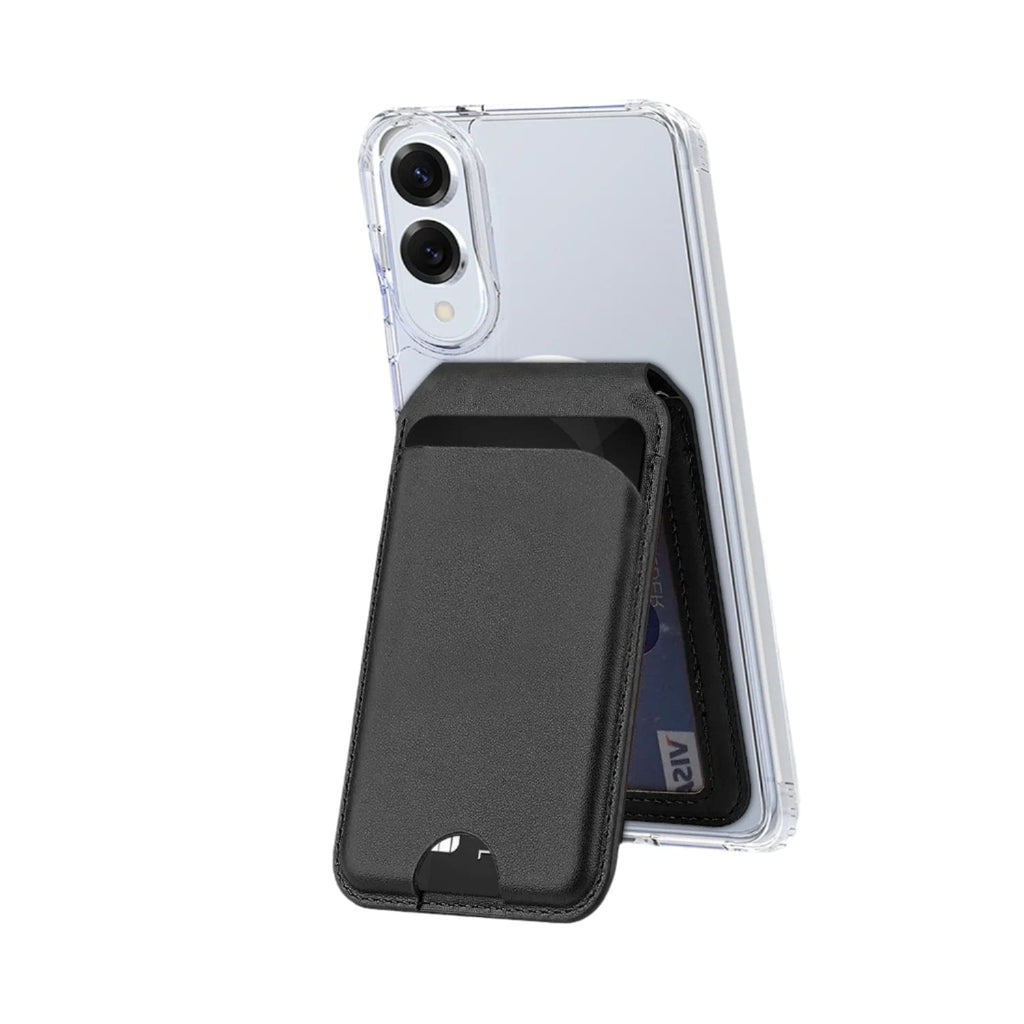 SAHARA - Venture Series Wallet Case - Samsung Galaxy S25 Edge - Clear/Scorpion Black