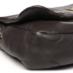 Lambskin Matelasse Monogram Large Jamie 4.3 Dark Sweet Chocolate