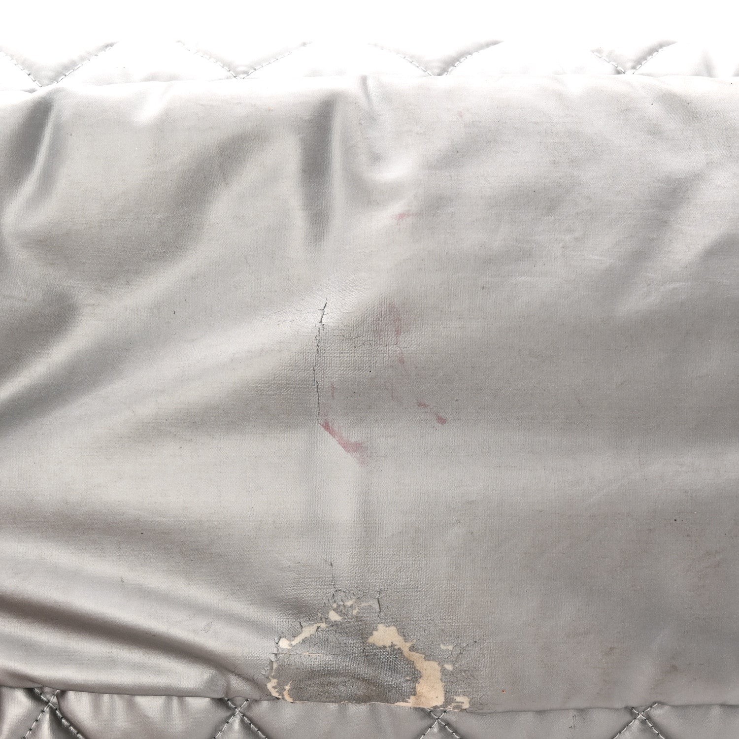 Nylon Coco Cocoon Zipped Tote Silver