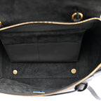 Grained Calfskin Mini Belt Bag Grey