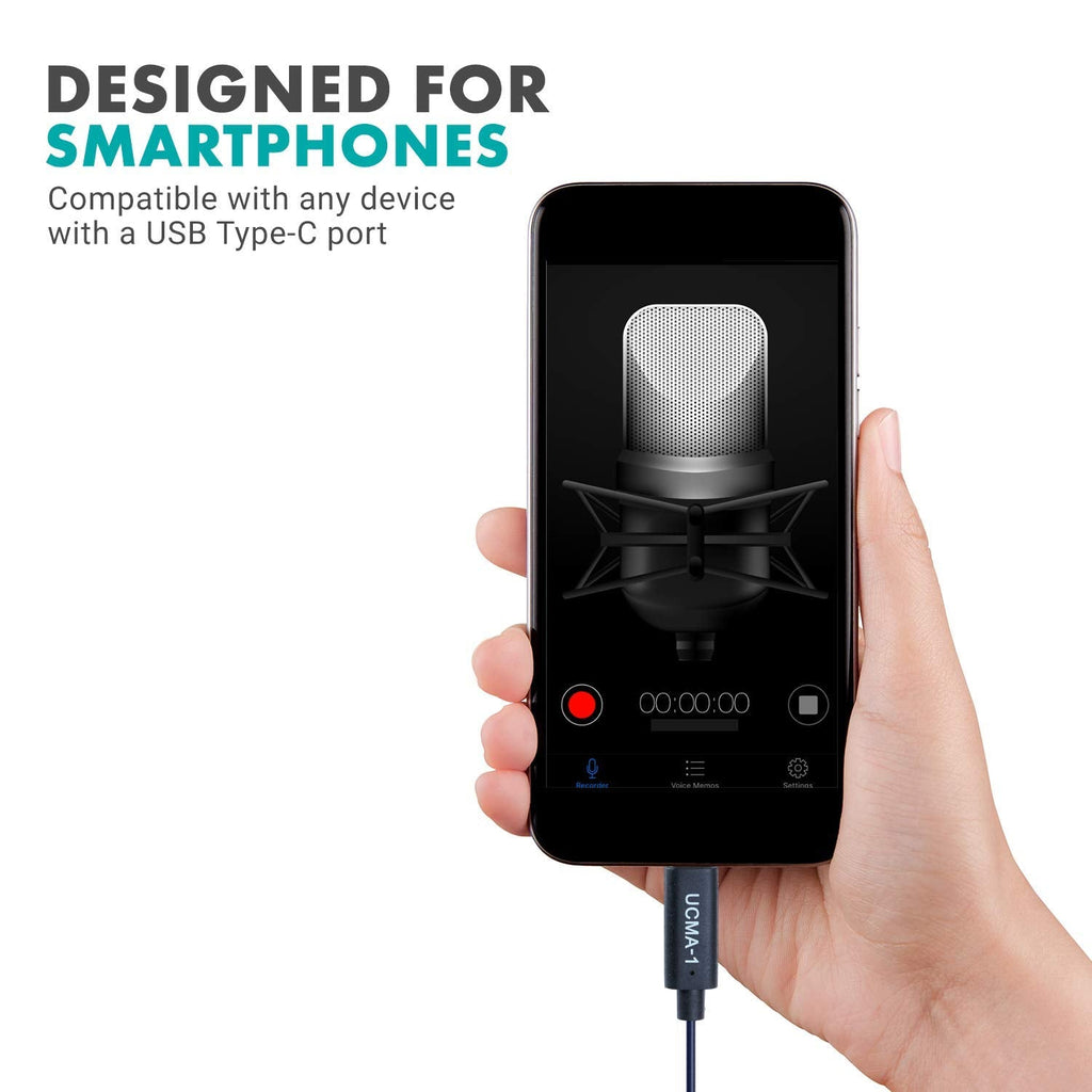 Movo UCMA-1 F 3.5mm TRS Mic to USB Type-C Dongle