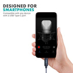 Movo UCMA-1 F 3.5mm TRS Mic to USB Type-C Dongle