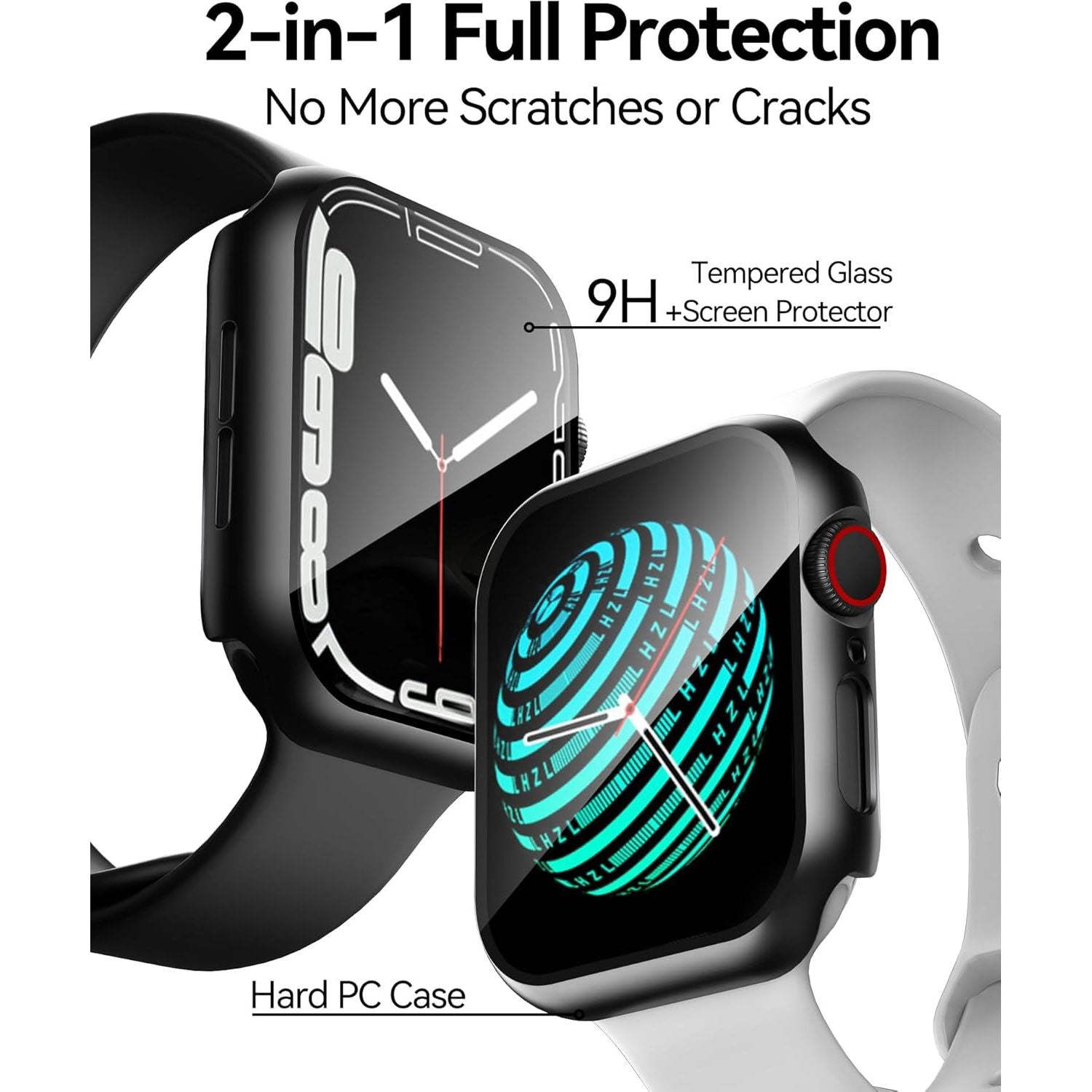 Entronix Case Compatible with iWatch Series 11, 46mm - Hard Cover w/ Built-In Screen Protector