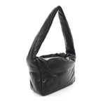 Lambskin Small Ryan Puffer Bag Black