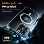 Entronix [Magnetic] Case Compatible with iPhone 16 Pro - [Hard Back] Thick Clear
