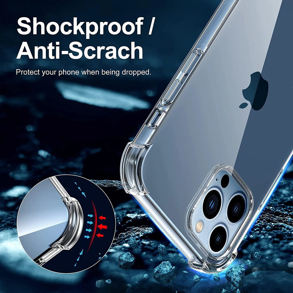 Entronix Case Compatible with iPhone 13 Pro Max - [Hard Back] Slim Clear