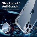 Entronix Case Compatible with iPhone 13 Pro Max - [Hard Back] Slim Clear