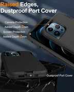 Entronix Bundle Compatible with iPhone 13 Pro - Heavy Duty Case & 1 Clear Screen Protector
