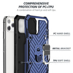 Iphone 12 Mini Kickstand Anti-Shock And Anti Falling Case In Blue