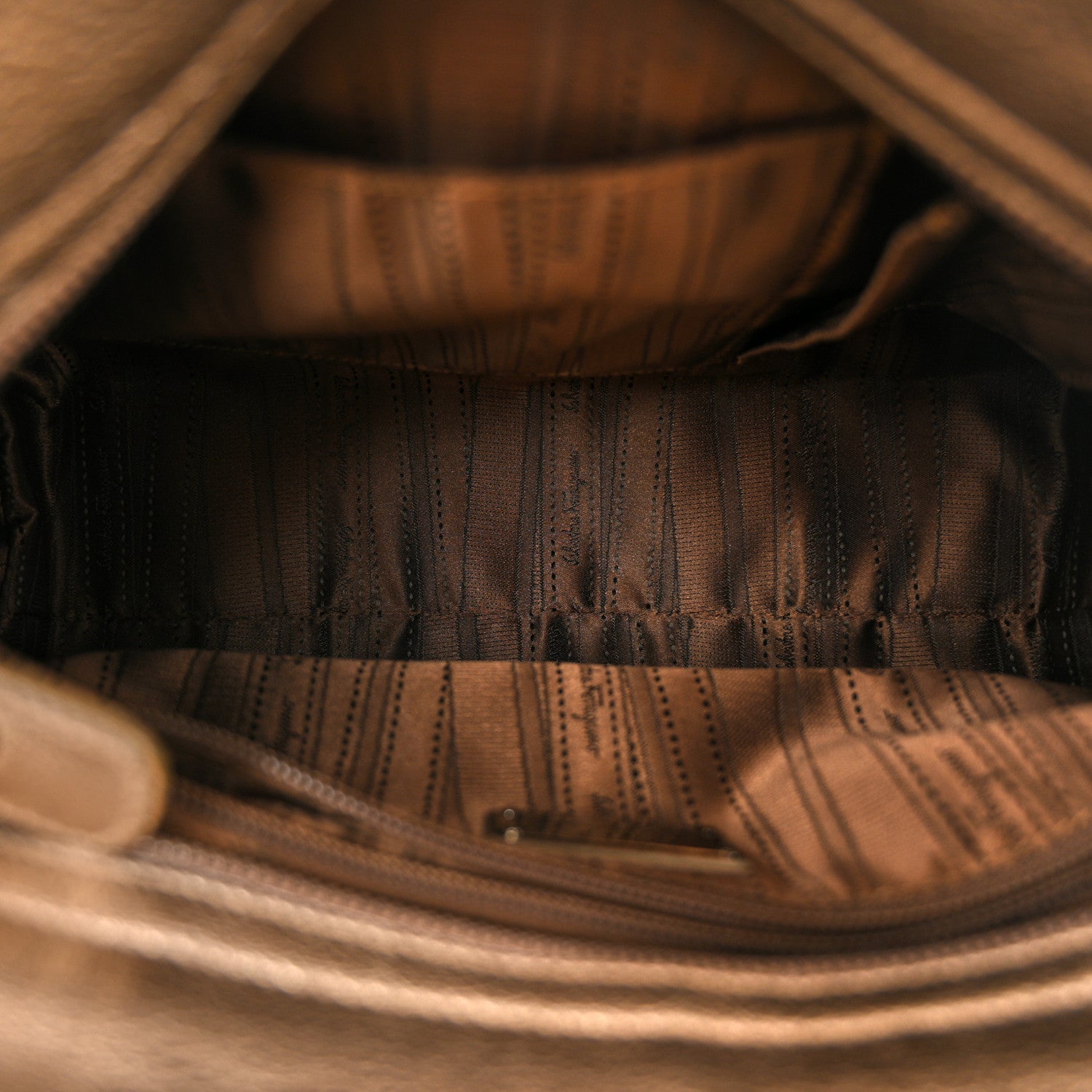 Metallic Grained Calfskin Medium Sofia Satchel Gold