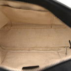 Pebbled Calfskin Small Soho Disco Bag Black