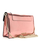 Metallic Serpenti Forever Chain Wallet Rose Quartz