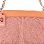 Rabbit Fur N°5 Pochette Pink Orange