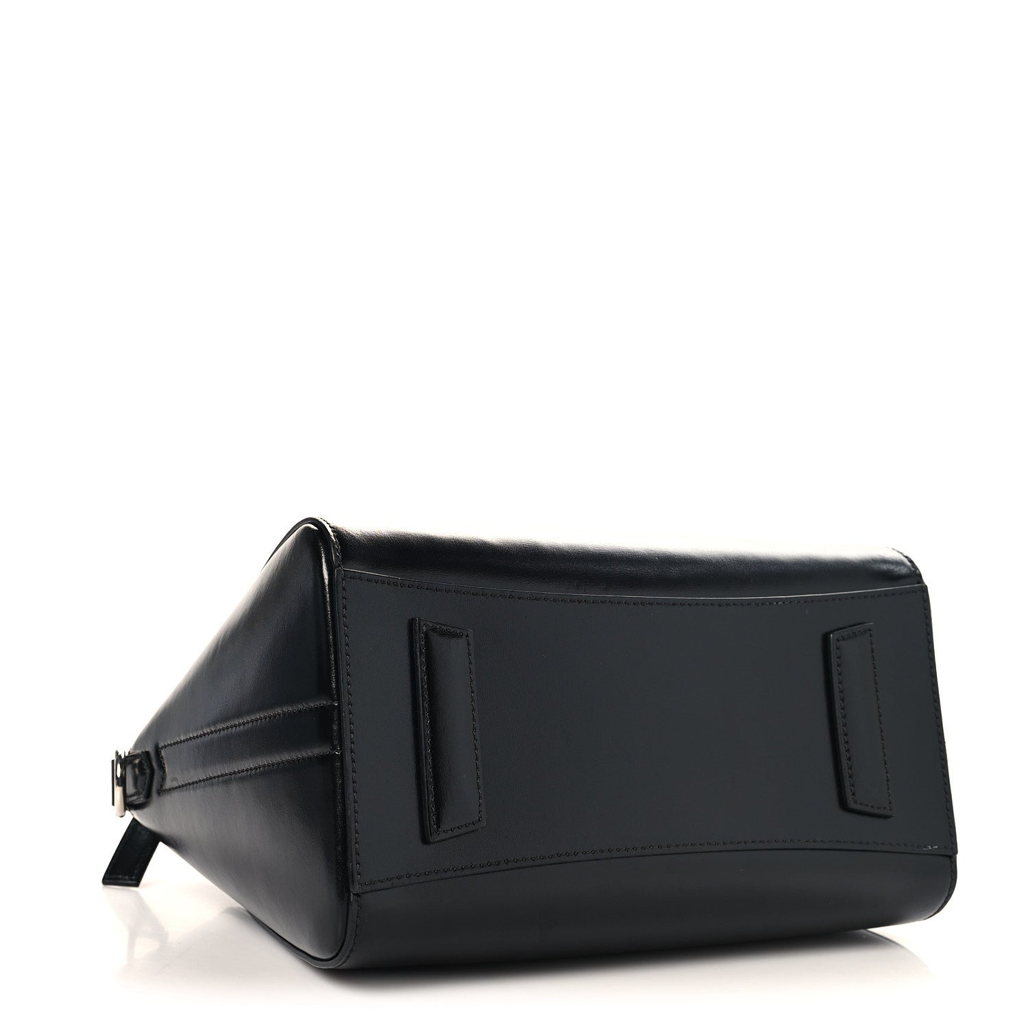 Shiny Lord Calfskin Small Antigona Black