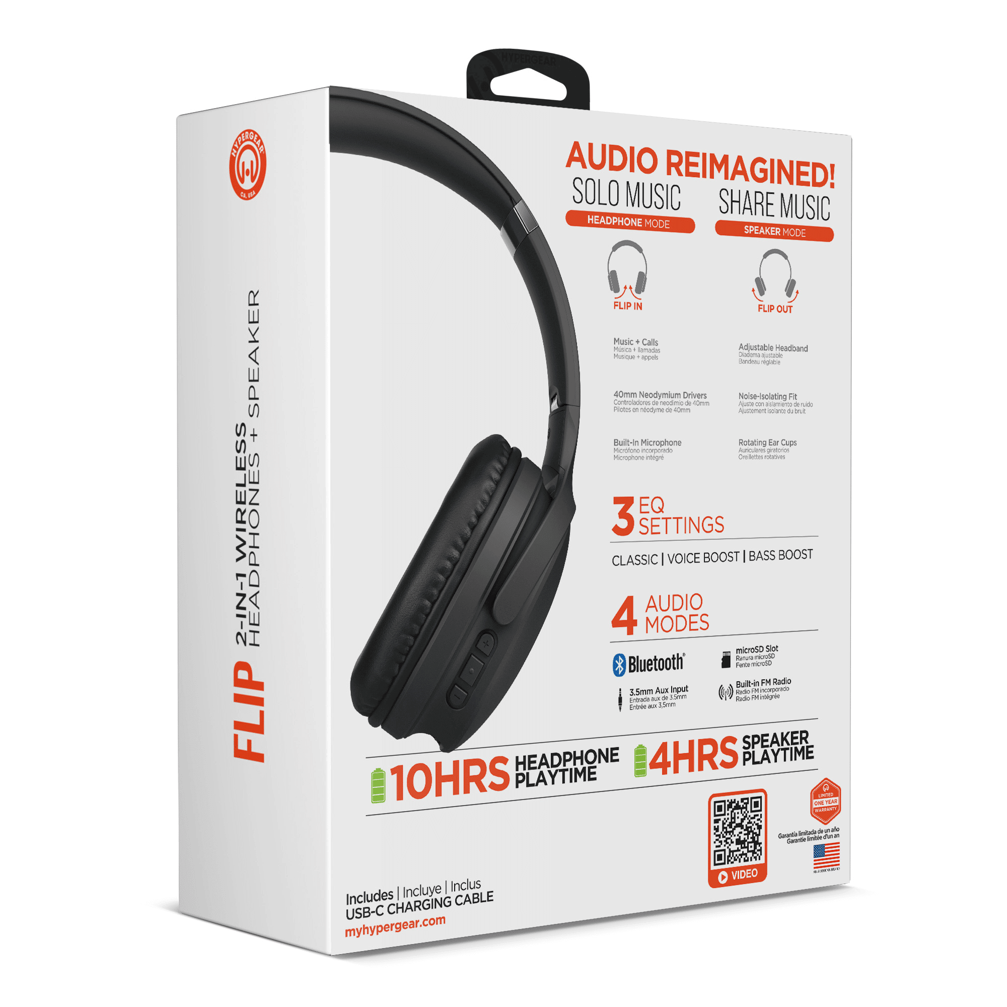 Flip 2-in-1 Headphones Plus Speaker