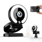 Computer camera 2K high-definition computer live conference camera with support webcam