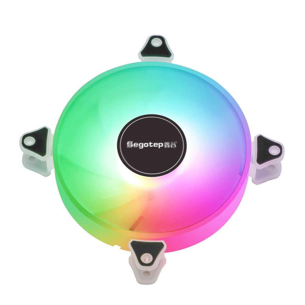 12 RGB Case Fan; 120mm Full Body RGB Color Changing Light Effect; Large 4 Pin Connector Can be Connected in Series; Desktop PC Main Case Cooling Fan