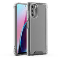 Reiko High Quality 2X Clean Pc And Tpu Bumper Case In Clear For Motorola Moto G 5G (2022)