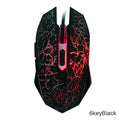 2400dpi Colorful LED Computer Gaming Mouse Professional Ultra-precise For Dota 2 LOL Gamer Mouse Ergonomic USB Wired Mouse - 6 Key