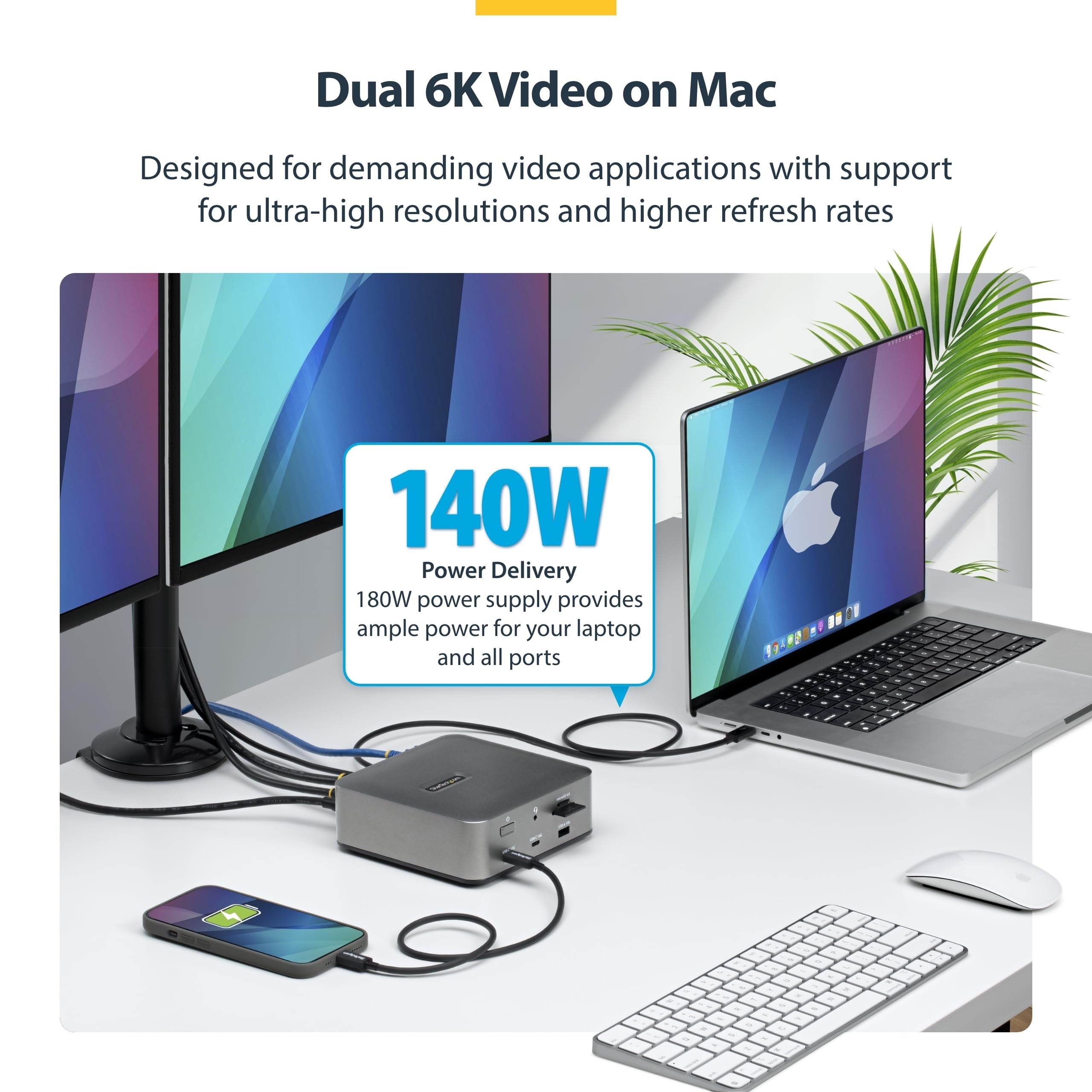 Thunderbolt 5 Dock, Dual 8K 60Hz,