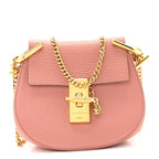 Grained Lambskin Nano Drew Shoulder Bag Misty Rose