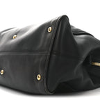 Vitello Dolce Marmol Large Chameleon Tote Black