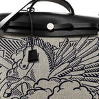 Vache Hunter Toile H Pegase Pop Herbag Zip Retourne 39 MM Bleu Indigo Ecru Black