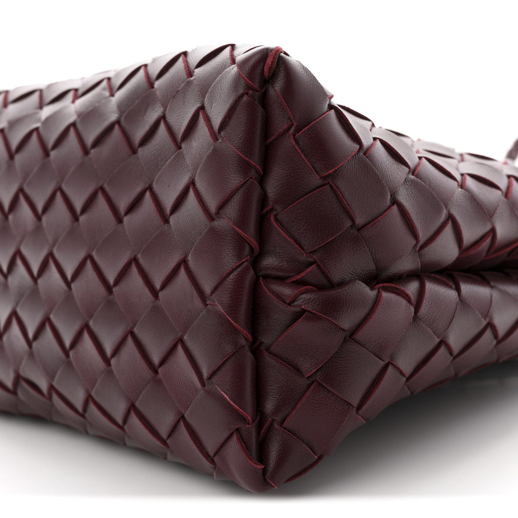 Nappa Intrecciato Small Andiamo Shoulder Bag Barolo