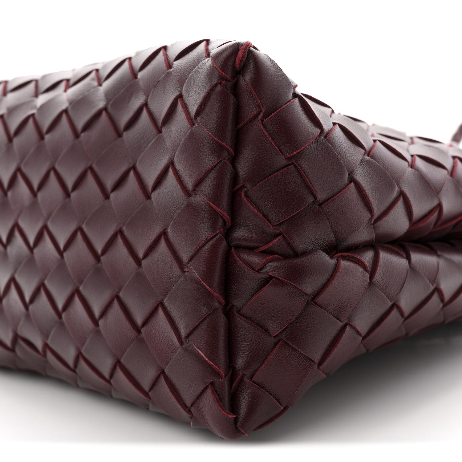 Nappa Intrecciato Small Andiamo Shoulder Bag Barolo