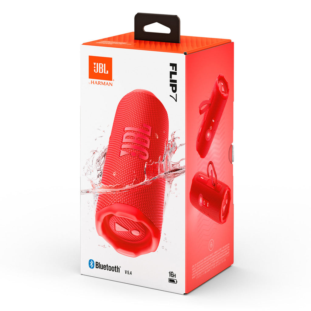 JBL Flip 7 Waterproof Portable Speaker Bundle - Pair (Red)