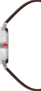 Mondaine Ladies Watch Classic White Brown