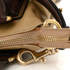 Calfskin Double Handles Hobo Brown