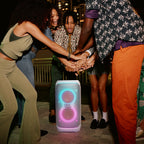 JBL PartyBox Club 120 Portable Party Speaker Bundle with Wireless Microphone System (White)