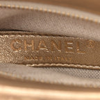 Metallic Calfskin Medallion Shoulder Bag Gold