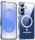 Entronix Bundle Compatible with Galaxy S25 Plus - [Magnetic] Clear Case & 1 Clear Screen Protector