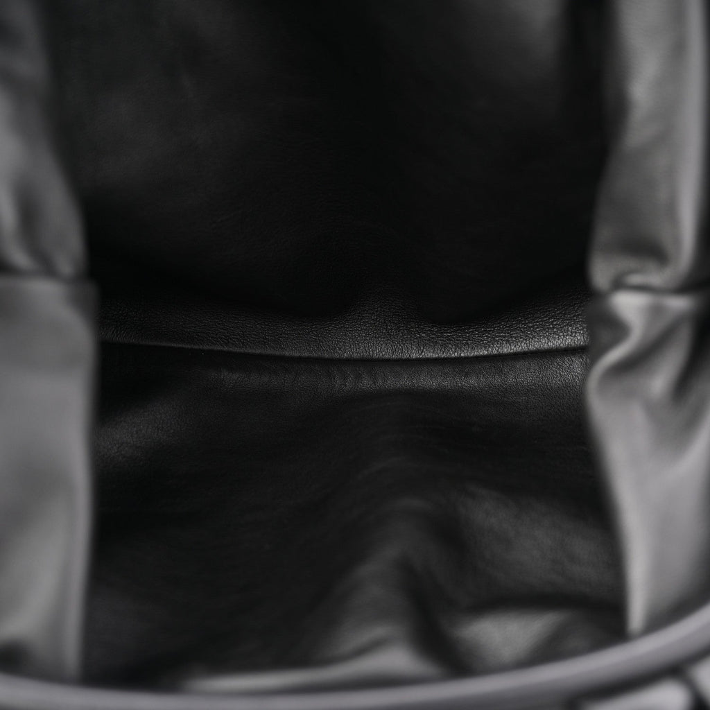 Smooth Butter Calf The Pouch Oversized Clutch Black