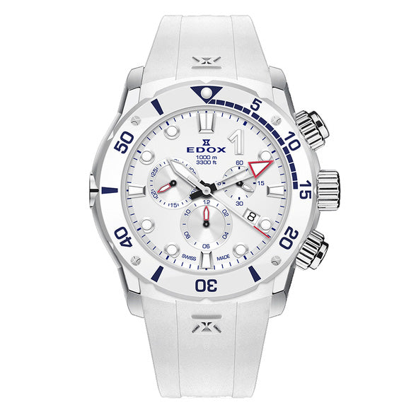 Edox Men's Watch CO-1 Chronograph White