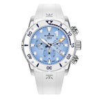 Edox CO-1 Chronograph Men's White Blue Watch
