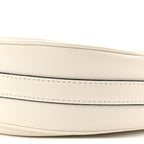 Soft Calfskin Small Arque Shoulder Bag White