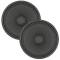 12 Inch Car Audio Speaker Pair 200W 4 Ohm Loud Clear Sound Replacement Component Driver - 2Pcs