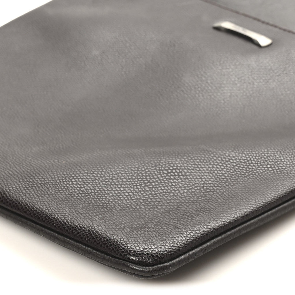 Stamped Calfskin Crossbody Bag Brown