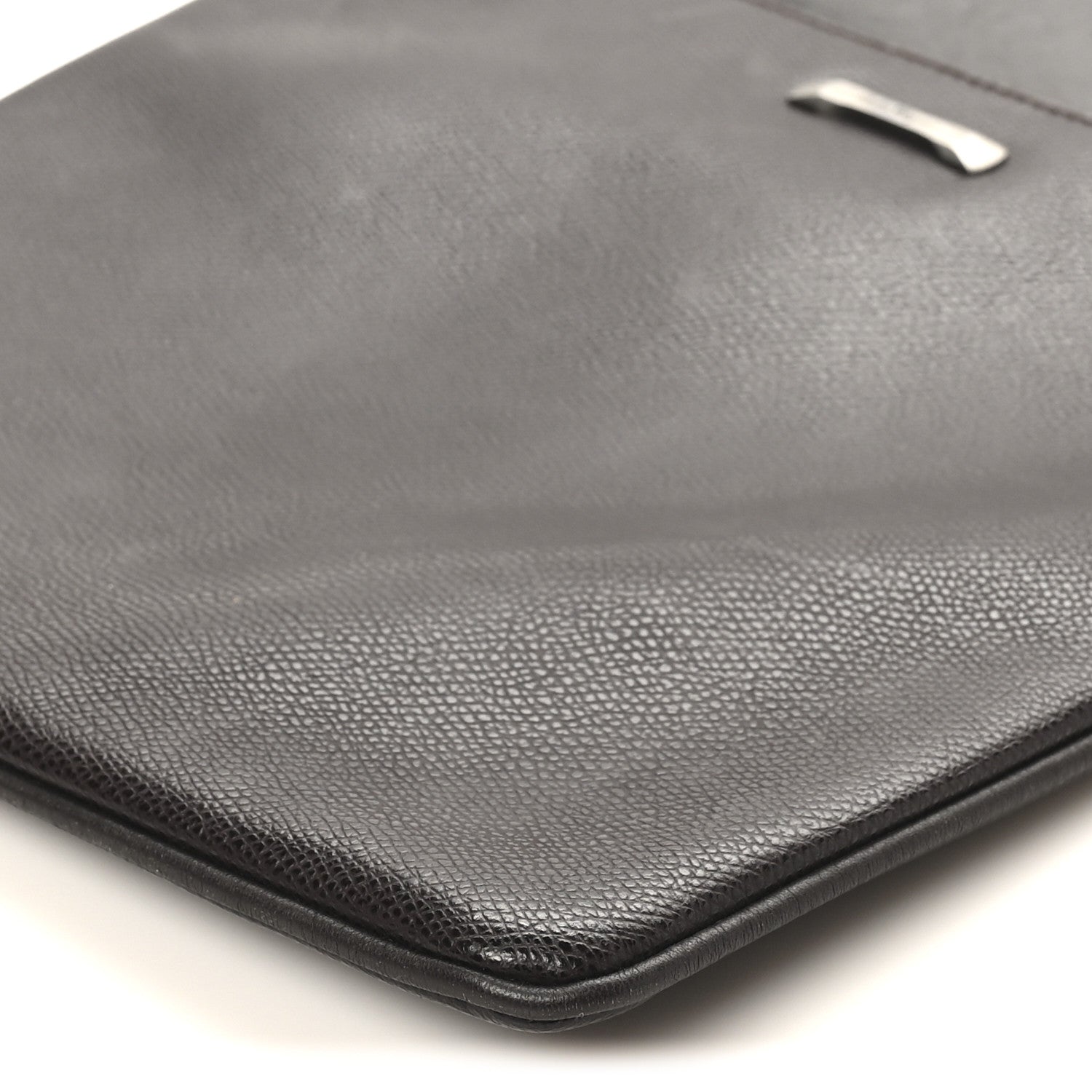 Stamped Calfskin Crossbody Bag Brown