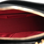 Aged Calfskin Quilted Small Gabrielle Hobo Black