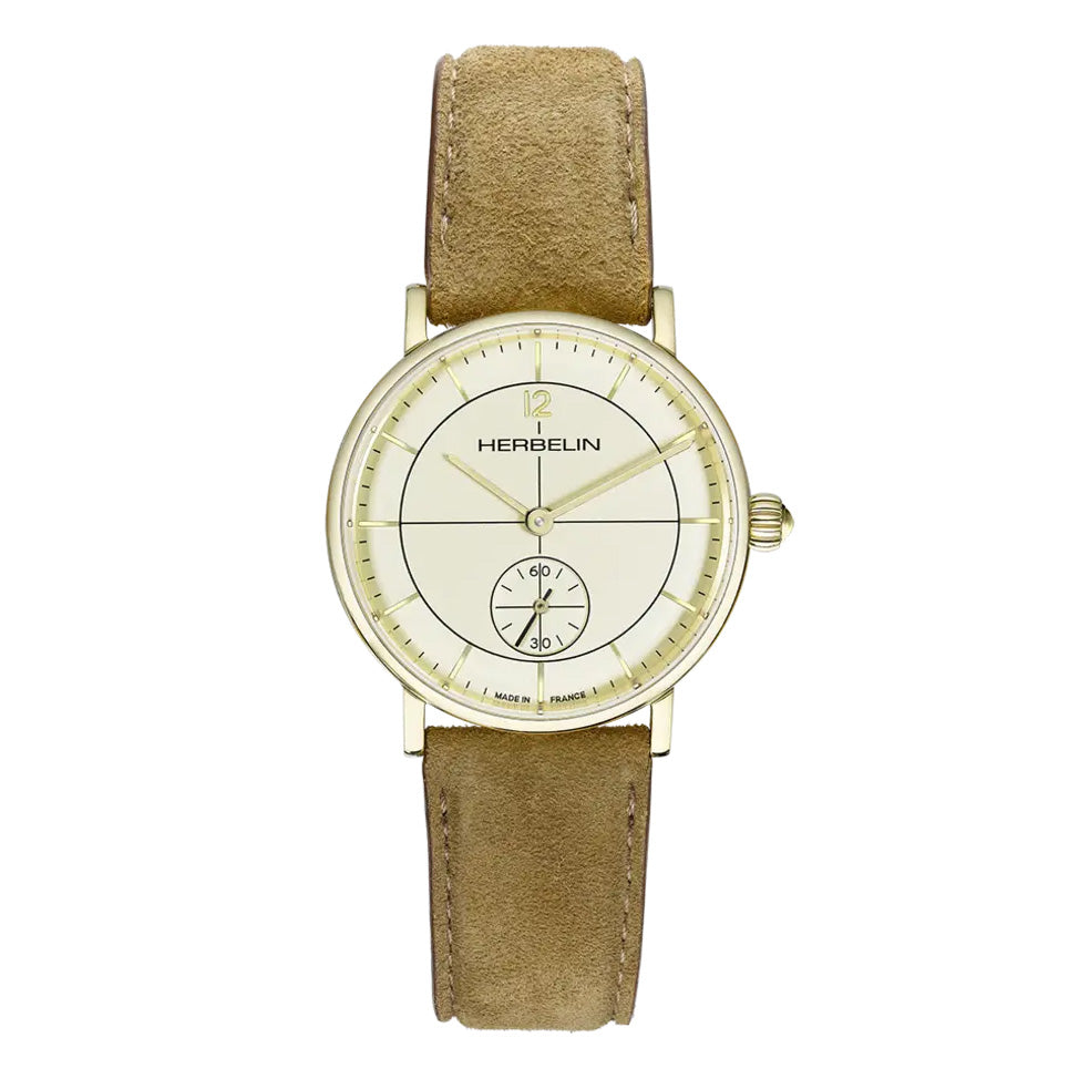 Herbelin Inspiration Ladies Suede Gold Watch