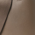Soft Grained Calfskin Small Sangle Bucket Bag Taupe
