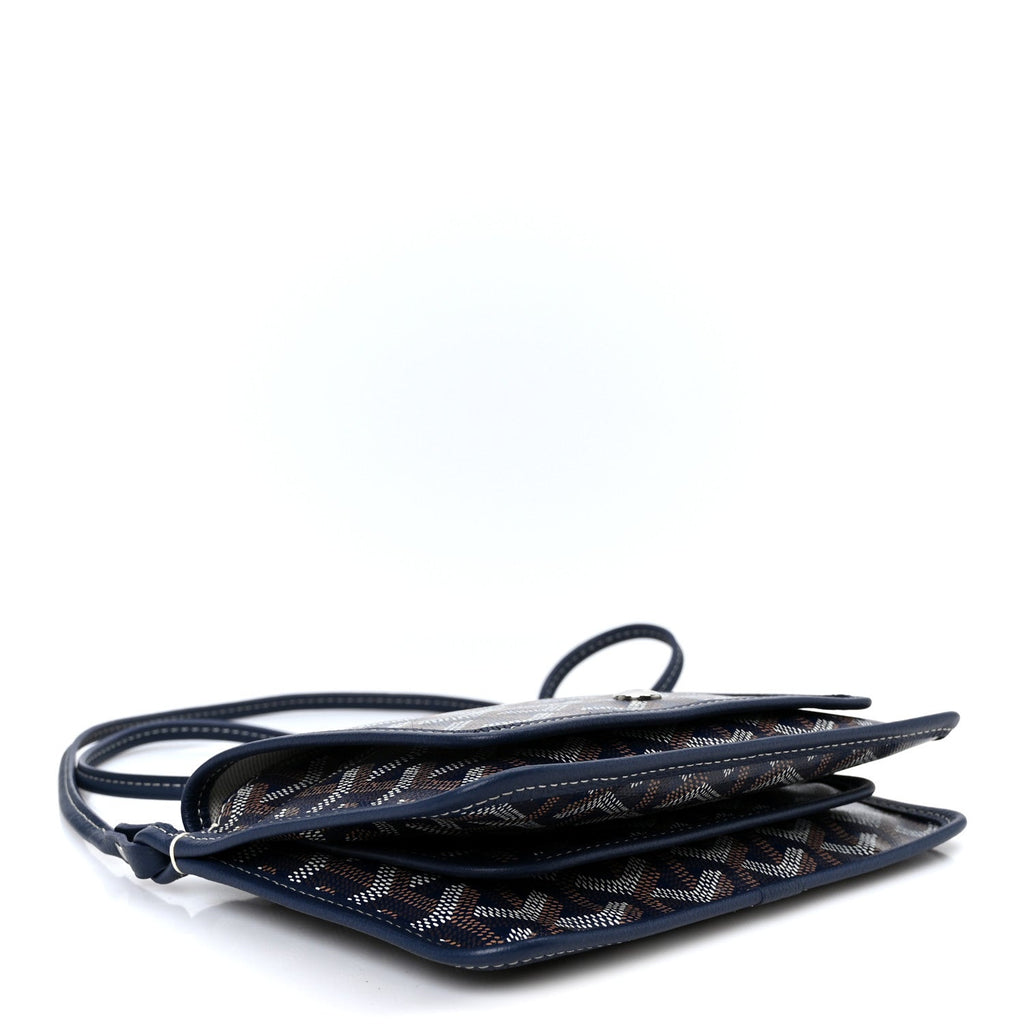 Goyardine Plumet Wallet Clutch Navy