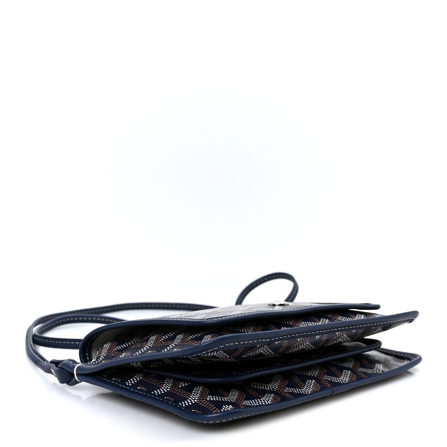Goyardine Plumet Wallet Clutch Navy