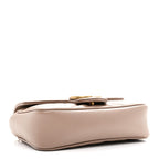 Calfskin Matelasse Super Mini GG Marmont Shoulder Bag Porcelain Rose