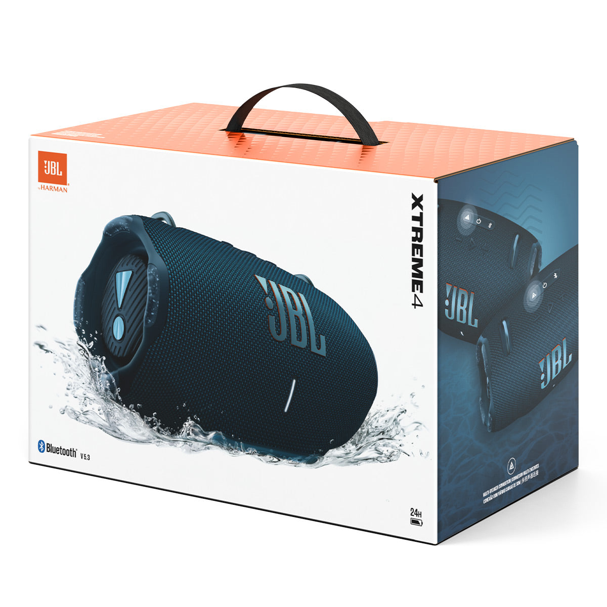 JBL Xtreme 4 Bluetooth Speaker with gSport Silicone Sleeve (Blue)
