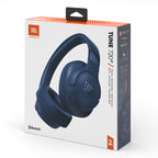 JBL Tune 720BT Wireless Over Ear Bluetooth Headphone Bundle with gSport Case (Blue)